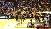 Crazy Guy dunks himself through Basketball Hoop, Phoenix Suns Gorilla (Original) Boy gets dunked