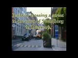 ''Railway crossing a street in the town of Svendborg in Denmark, filmed in May 21st, 2010''