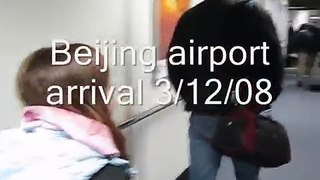 Beijing Airport arrival