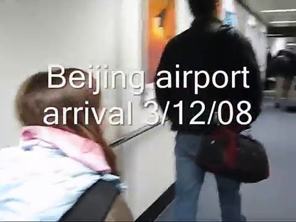Beijing Airport arrival