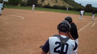 Portland's Tim Hunt homers against IAC at 2011 Best of the West Men's Fastpitch Tournament