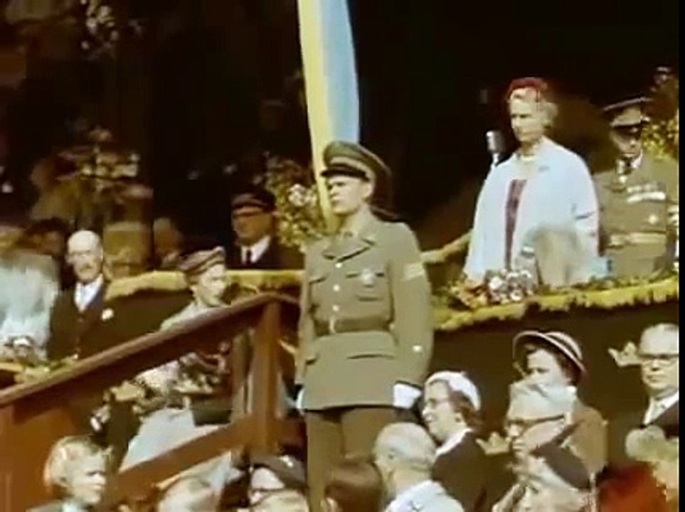 Svenska flaggans dag år 1953 - Färgfilm