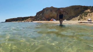 Swiming in Bizerte - swimming underwater