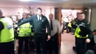 RAW VIDEO : Police 'Extreme' Bust up Warwick students sit in protest 2014 UK