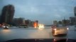 RUSSIAN DASH CAM driver on intersection gets smashed russia fail wreck crash compilation c
