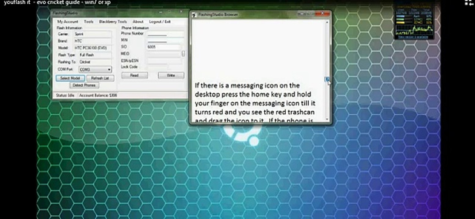 Full flash Htc EVO 3D to Pageplus talk text web mms