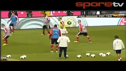 Guardiola Bayern Münih ile ilk antrenmanına çıktı