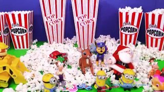 POPCORN SURPRISE a Paw Patrol, Minion, Mickey Mouse Popcorn Surprise Egg Video TheEngineeringFam