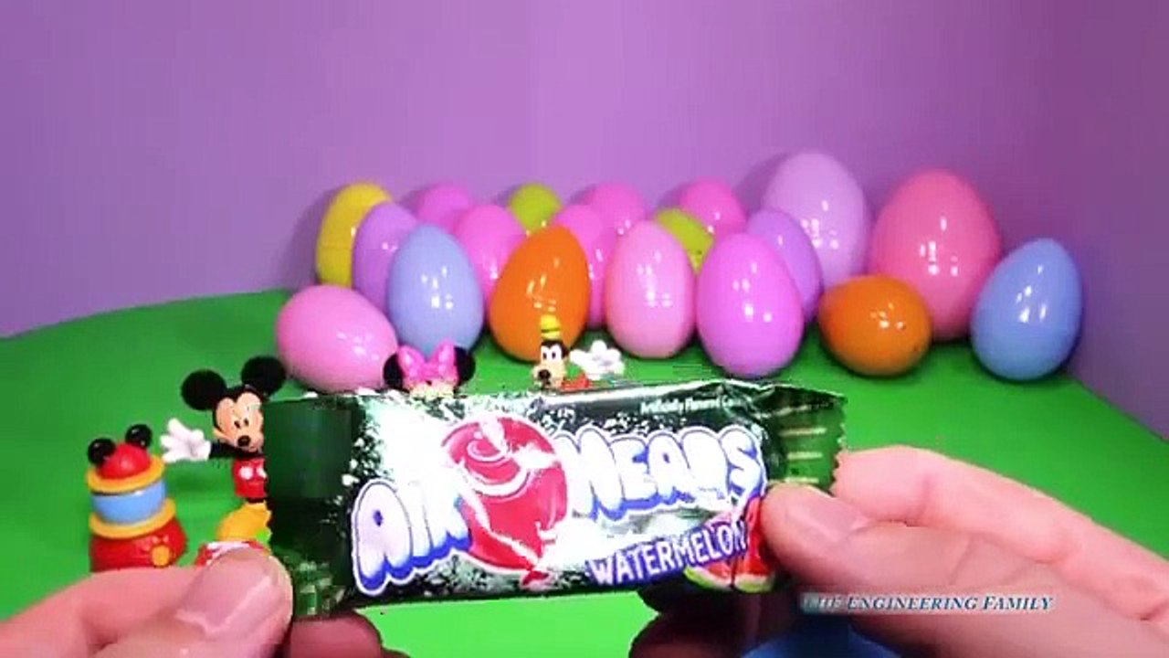 MICKEY MOUSE CLUBHOUSE Disney Junior Mickey Mouse Surprise Eggs a Disney Surprise Egg Candy Video