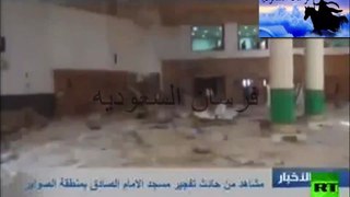 تفجير مسجد الامام الصادق في الكويت تصوير من داخل المسجد