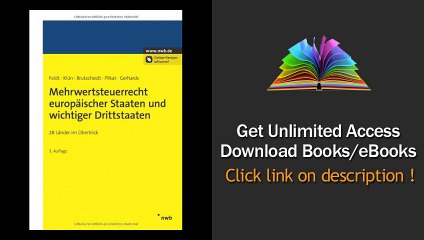 Download Mehrwertsteuerrecht europäischer Staaten und wichtiger Drittstaaten 28 Länder im Überblick PDF