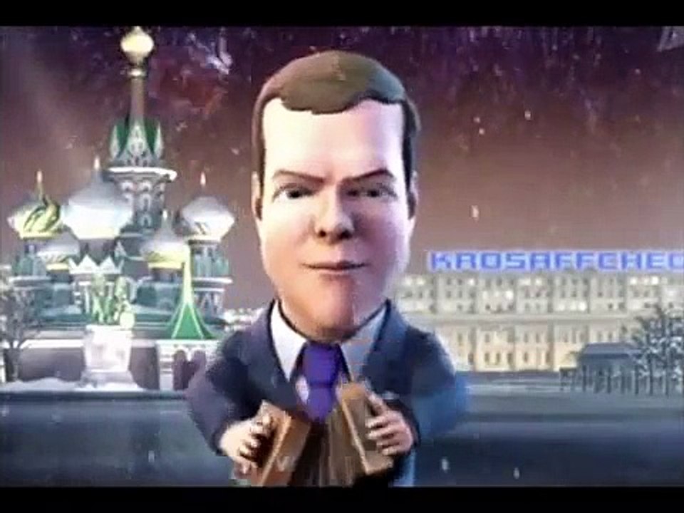 В. Путин и Д.Медведев поют частушки "Моя милка"