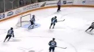 Craig Rivet pounds Steve Ott