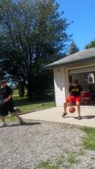 Fat Kid Fails At Dunk