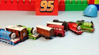 Thomas and friends VS  Angry Boulder   Funny chase Animation Lightning Mcqueen Cameo appearance