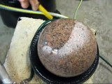 honing and polishing a granite ball