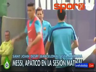 Messi'nin uykulu halleri dikkatlerden kaçmadı!