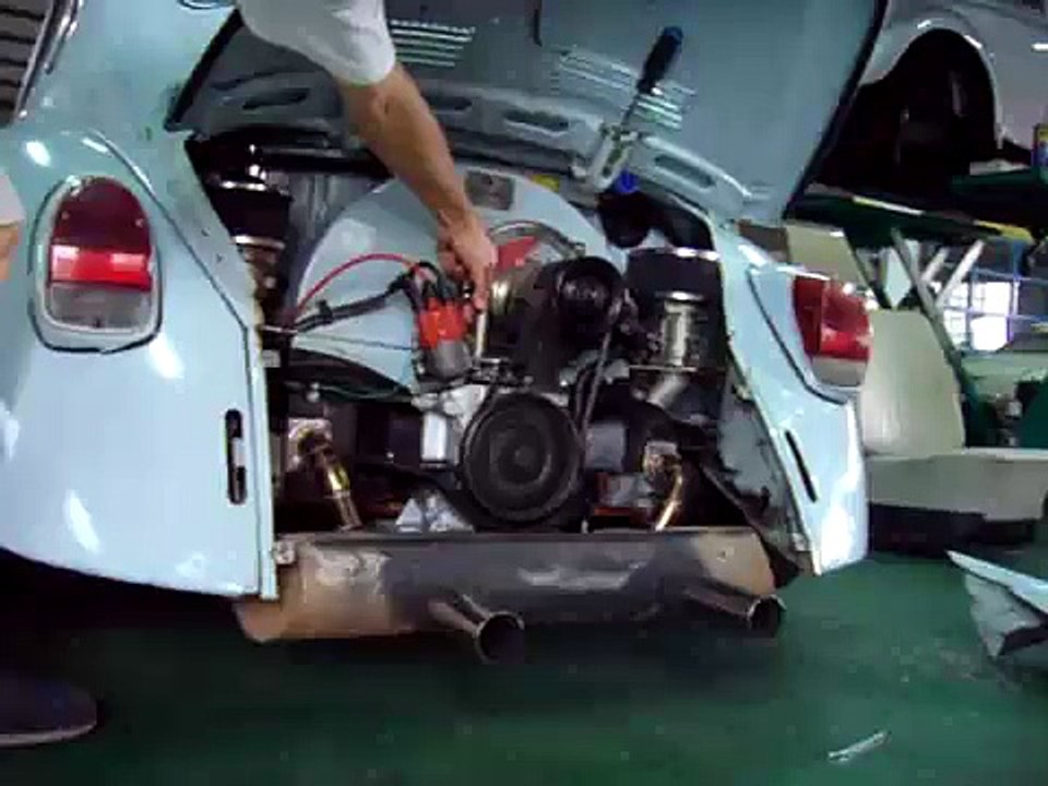 vw type 1 engine with GWD muffler