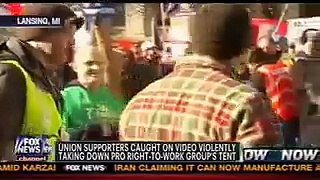 FoxNews: Violent Union Supporters Attack AFP [Clip 1]