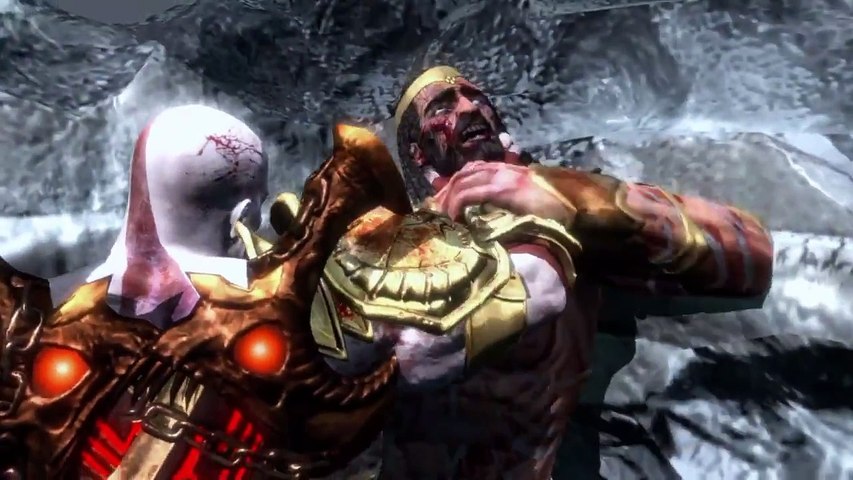 poseidon from god of war 3 fighting kratos