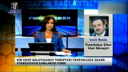 Dev maçtan sonra şok! Fenerbahçe otobüsü taşlandı!