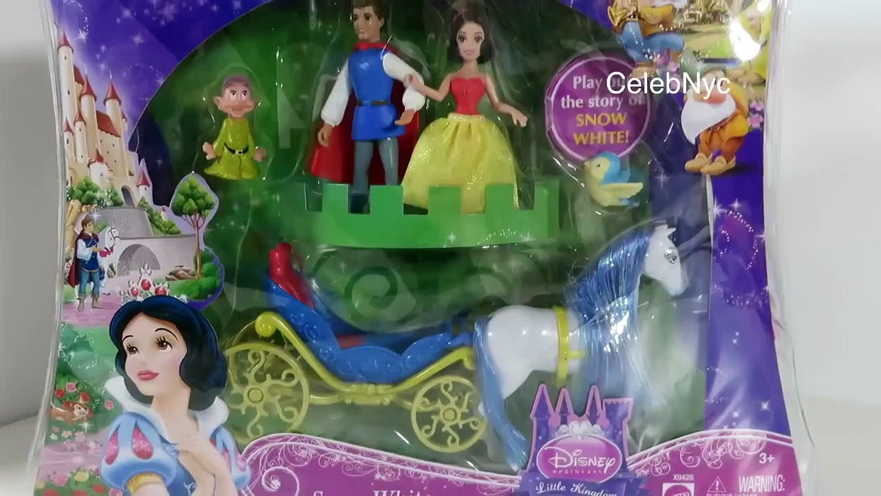 Snow White Fairytale Disney Princess Little Kingdom On the go Magiclip Set with carriage