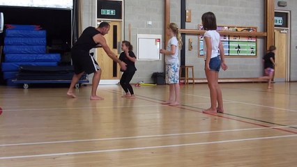 Kids self defense against a grab