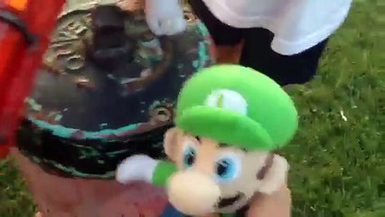 Mario plush Nerf war