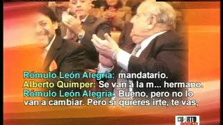 CUARTO PODER: audio Rómulo León Alegría - Alberto Quimper (3ra parte)
