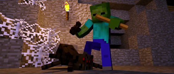 SkeleGUN & ZOMBIE   Minecraft Animation