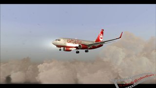 [FS2004] AirBerlin 737-7K5 Innsbruck landing [HD]