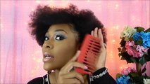 Natural Hair Tutorial   Stretched Afro Tutorial   Full Makeup Tutorial