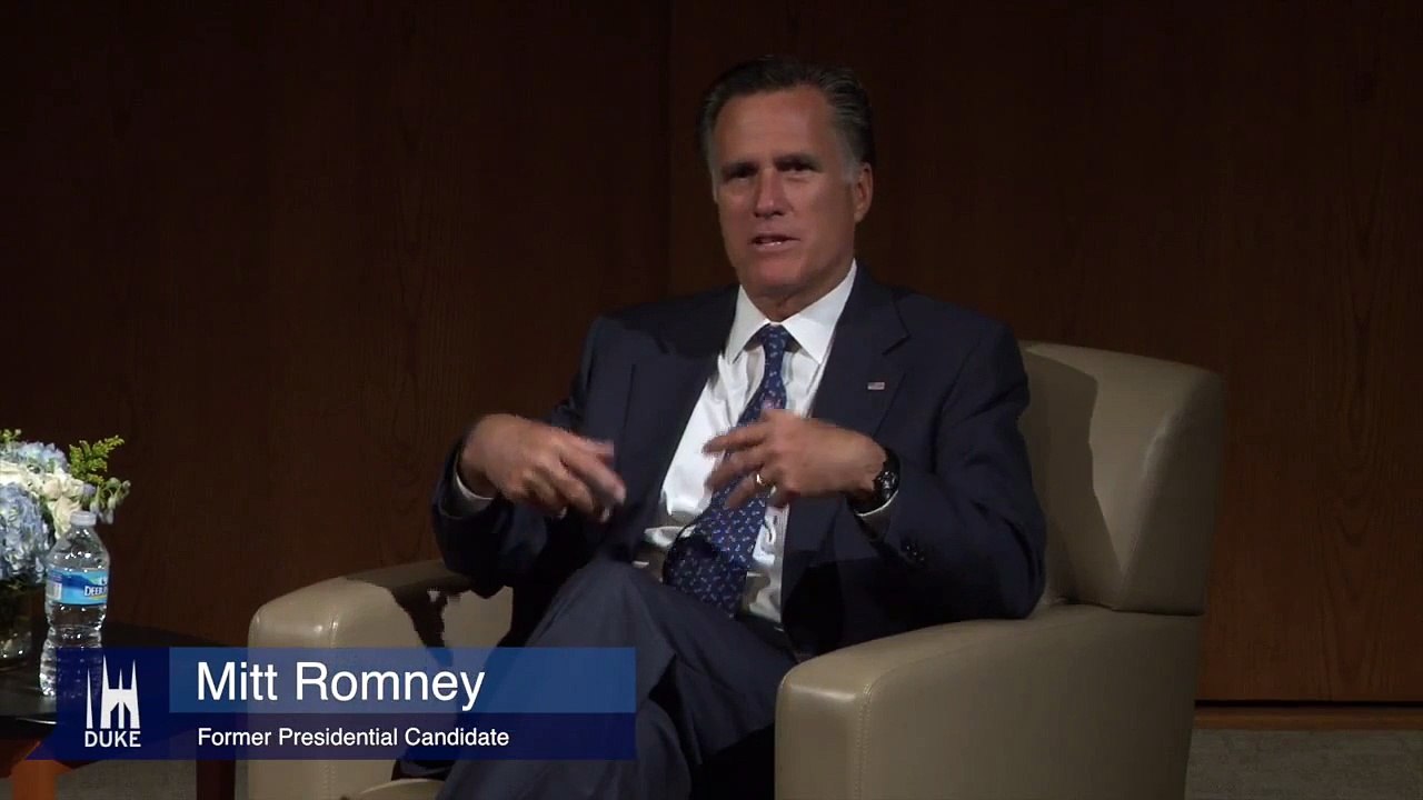 Mitt Romney At Duke: "If you get the chance to run for president..."