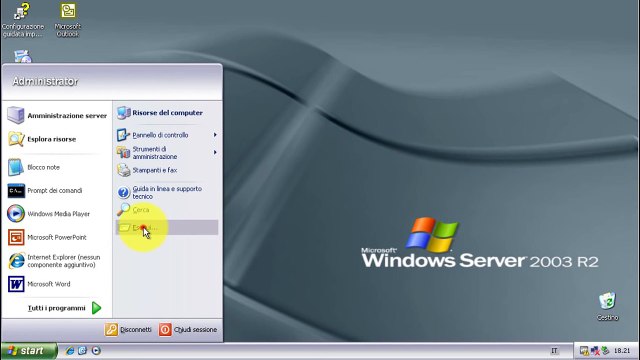 Come rendere Windows Server 2003 simile a Windows XP