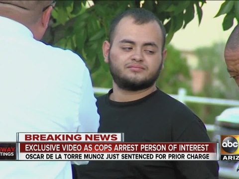 Exclusive video as police arrest person of interest in freeway shootings