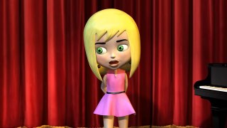 cute 3D animation (Caila singing Dream a little dream of me)