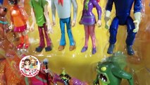 Scooby Doo Friends and Foes 10 Action Figure Play Set Collection Review and Unboxing