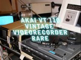 Akai vt-110 vintage video tape recorder videoregistratore storia televisione