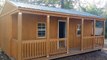 Graceland Portable Buildings of Huntsville TX 16x24  Side Porch Cabin