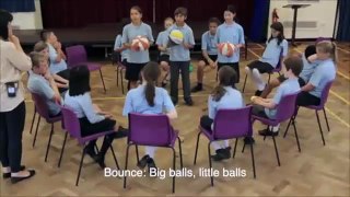 Orff Schulwerk Lesson from We're Orff - Big Balls -  Little Balls