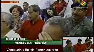 Venezuela y Bolivia firman convenios de integración económica - Oct 2008