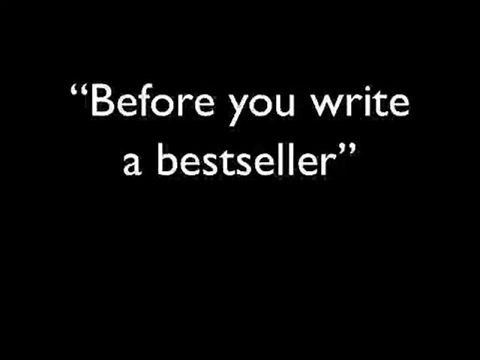 How to write a bestseller