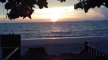 Sunset timelapse Lanta Paradise Beach Resort Koh Lanta Thailand 720p