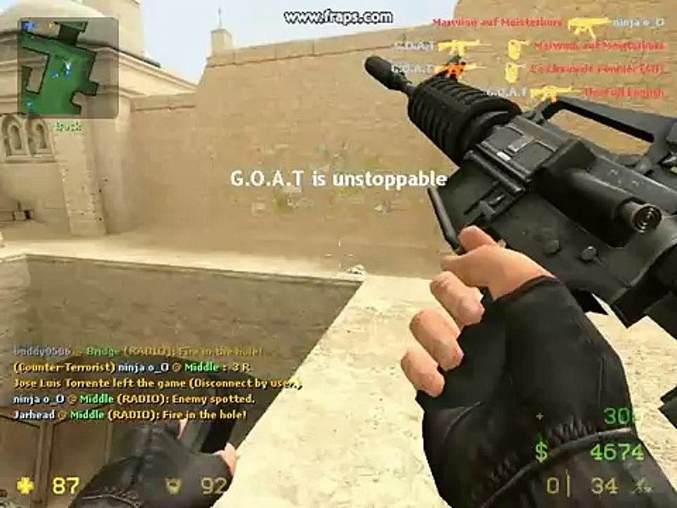 G.O.A.T - Counter Strike : Source Pwnage Video