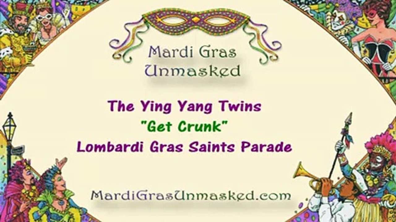Ying Yang Twins perform "Halftime (Stand Up and Get Crunk)" live during the Lombardi Gras Parade