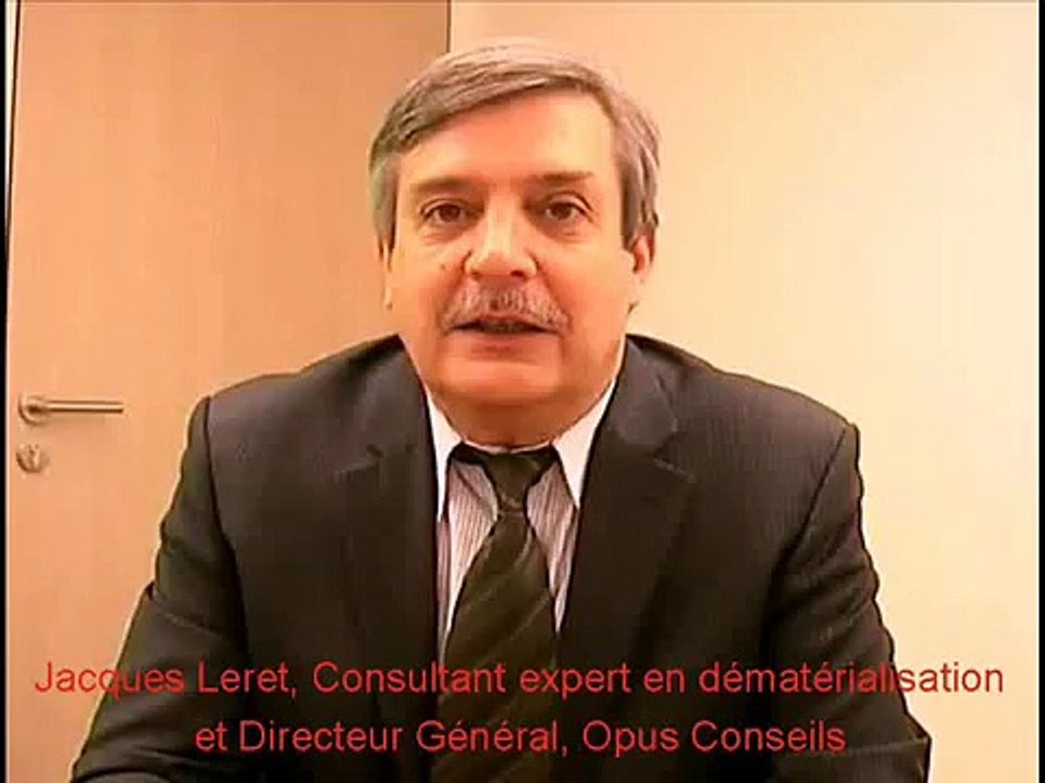 Archivage électronique, interview de Jacques Leret