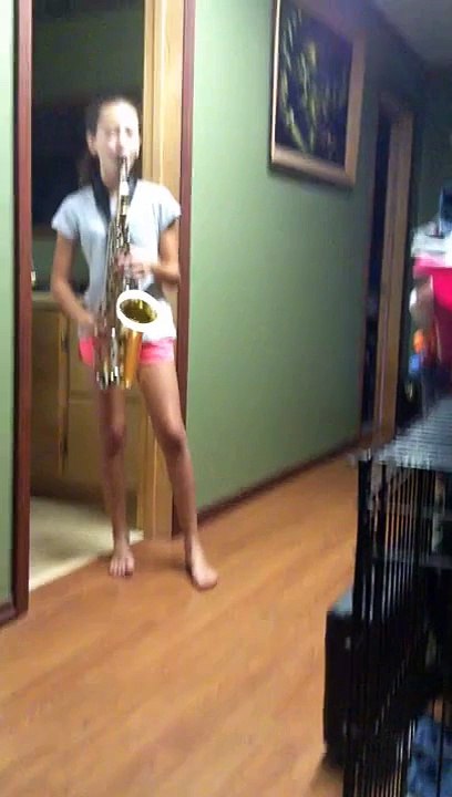 Dog sings along to Cameron's music!