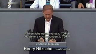 Henry Nitzsche  spricht Klartext und schockt Bundestag Teil 2