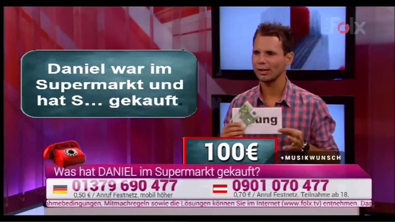 Folx Quiz: Daniel war im Supermarkt (16.06.2015)