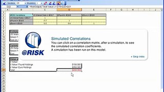 How to Set Up Simulated Correlations in @RISK
